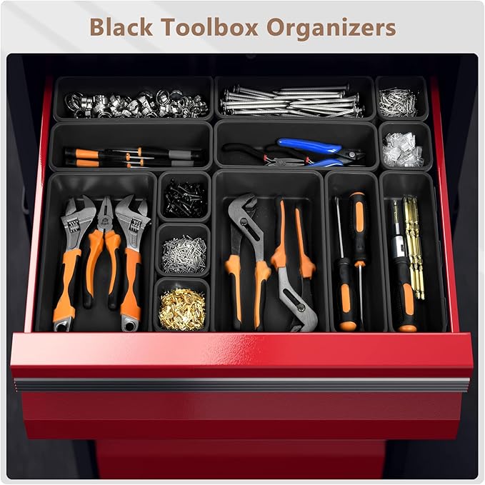 【More Larger Size】A-LUGEI【69 PCS-5 Size】 Tool Box Organizer Tray Divider - Image 4
