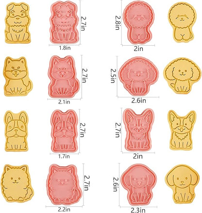 Dog Cookie Cutters Set, Cute Cookie Cutters - Image 3