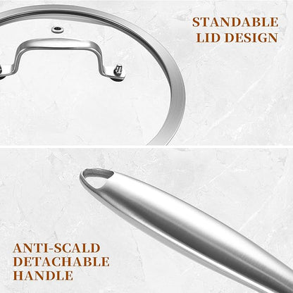 LOLYKITCH Tri-Ply Stainless Steel Saucepan Set - Image 4