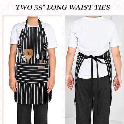 2Pack Adjustable Kitchen Apron for Women Men - Image 6