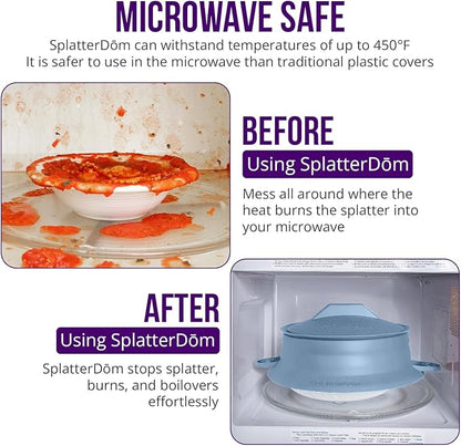 L.I.Q Silicone Splatter Guard – Fits 10 and 12 Inch Pots – Microwave Safe and - Image 8