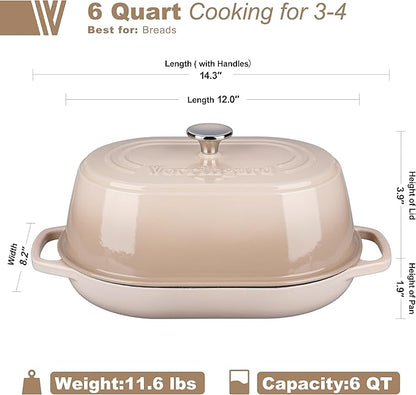 VORRINGARD Enameled Cast Iron Dutch Oven Pot - Image 2