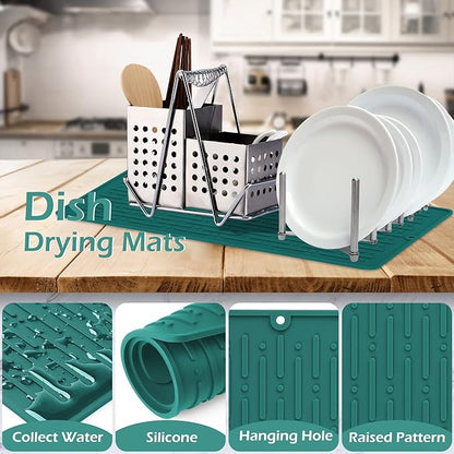 GeeRic Dish Drying Mats, Heat-resistant Silicone Mat - Image 3