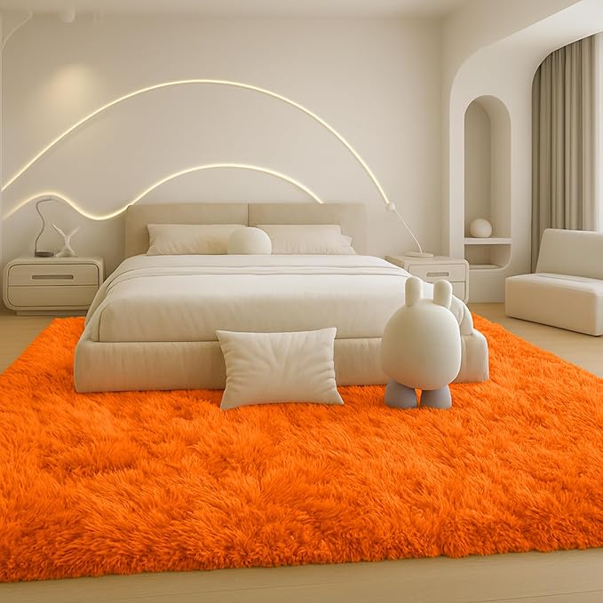 8x10 Area Rugs Living Room, Large Plush Fluffy Bedroom Carpet, Non-Slip - Image 4