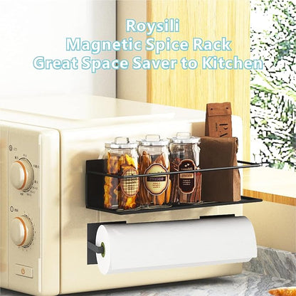 Magnetic Spice Rack For Refrigerator, Space Saving Magnetic Shelf For Fridge - Image 4