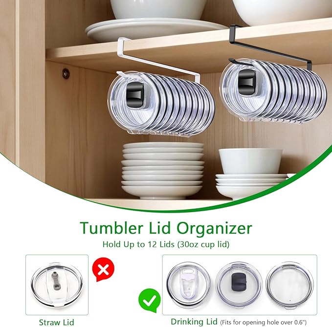 Cup Lid Organizer, Tumbler Lid Holder - Image 3