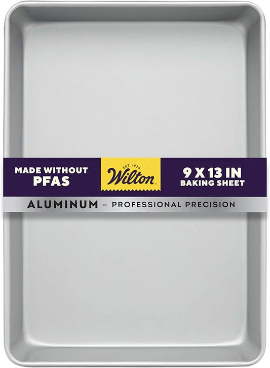 Wilton Aluminum 9x13 Inch Rectangular Sheet Pan, Made by Wilton