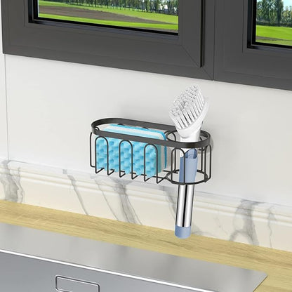 2-in-1 Sponge Holder for Kitchen Sink, Sink Caddy Kitchen Sink Organizer - Image 6