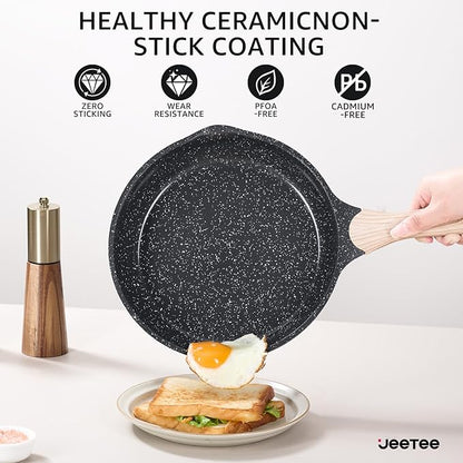 JEETEE 36Pcs Pots and Pans Set Non Stick, Cookware Set Non toxic Kitchen - Image 5