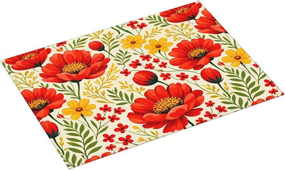 Watercolor Flower Dish Drying Mat - Image 2