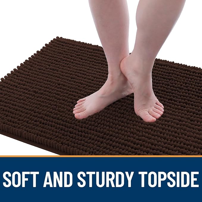 OLANLY Dog Door Mat for Muddy Paws 44x32, Ultra Absorbent Chenille Mud Doormat - Image 3