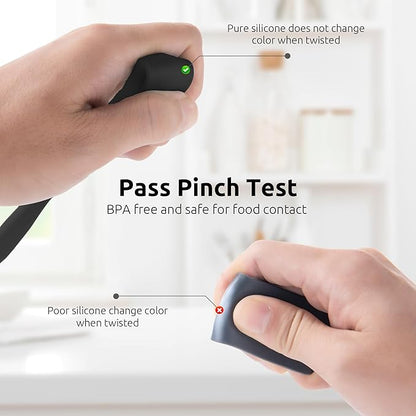 U-Taste Skinny Silicone Jar Spatula: 600ºF Heat-Resistant Food-Grade 10in Long - Image 4
