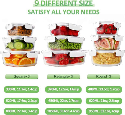 HOMBERKING Glass Food Storage Containers - Image 2