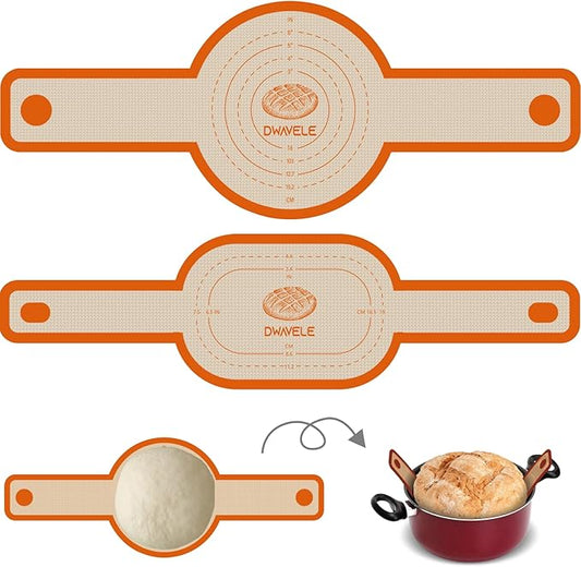 Silicone Bread Sling for Dutch Oven, Non-Stick & Easy to Clean Bread Baking Mat by Dwavele
