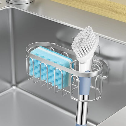2-in-1 Sponge Holder for Kitchen Sink, Sink Caddy Kitchen Sink Organizer - Image 6