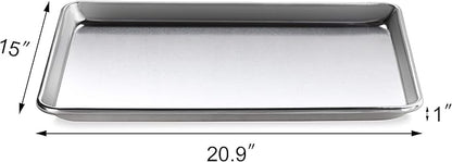 New Star Foodservice Commercial-Grade 18-Gauge Aluminum Sheet Pan/Bun Pan - Image 3