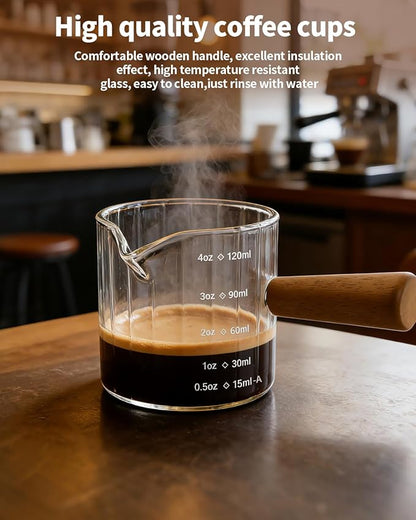 Espresso Measuring Cup 4 Oz, Espresso Glass Cups - Image 3