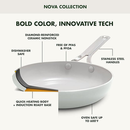 GreenPan Nova 10-Piece Cookware Pots & Pans Set, Oprah’s Favorite Things 2024 - Image 5