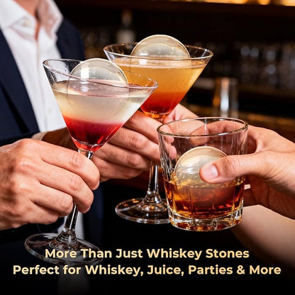 Mooues Clear Ice Cube Maker, 8 Large Whiskey Ice Cubes Mold, 2 Inch Silicone - Image 5