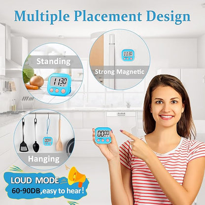 ZILLEEN Classroom Timers for Kids Classroom Magnetic Digital Kitchen Timers for - Image 2