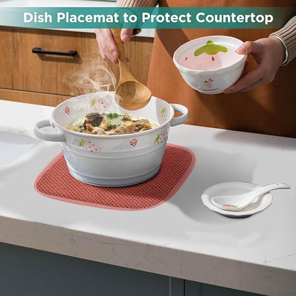 GeeRic Microfiber Dish Drying Mat, Super Absorbent Kitchen Dish Drying Pad - Image 6