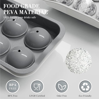 Round Ice Cube Mold with Lid - Image 4