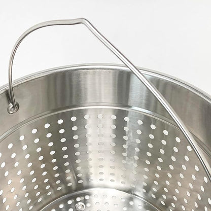 Bayou Classic 1124 24-qt Stainless Stockpot w/Lid And Basket Includes Vented - Image 8