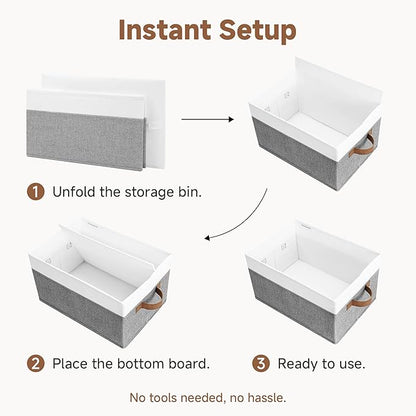 StorageWorks Fabric Shelf Baskets, Closet Organizers and Storage Basket - Image 9