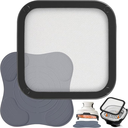 2Pcs Silicone Heat Resistant Mat & Splatter Shield, Foldable Silicone Mat and by Eikovia
