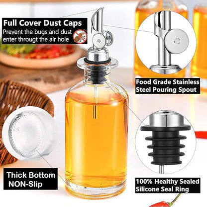 Pafusen 6 Pack Weighted Liquor Pour Spout, Auto Flip Olive Oil Dispenser Spout - Image 3