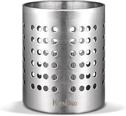 KSENDALO Small Stainless Steel Utensil Holder, SUS304 Silverware Utensil Drying by KSENDALO