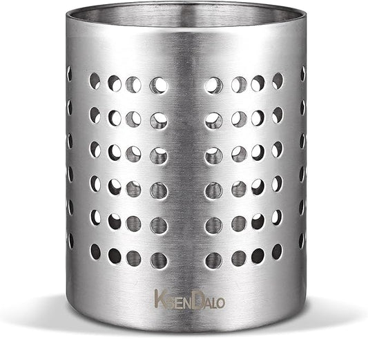 KSENDALO Small Stainless Steel Utensil Holder, SUS304 Silverware Utensil Drying by KSENDALO