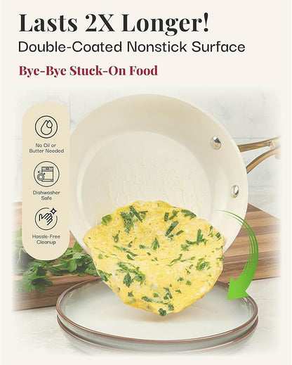 GOTHAM STEEL 10 Inch Non Stick Frying Pans Nonstick Frying Pan, Nonstick Pan - Image 3