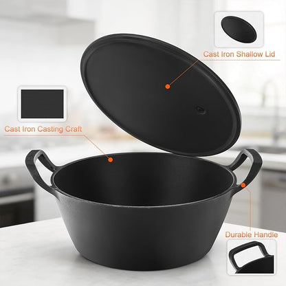 Onlyfire Cast Iron Dutch Oven, Heavy-Duty Dutch Oven Pot - Image 3