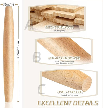 French Rolling Pin for Baking - Image 2