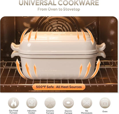 Enameled Cast Iron Dutch Oven for Sourdough Bread Baking, Dutch Oven Pot - Image 6