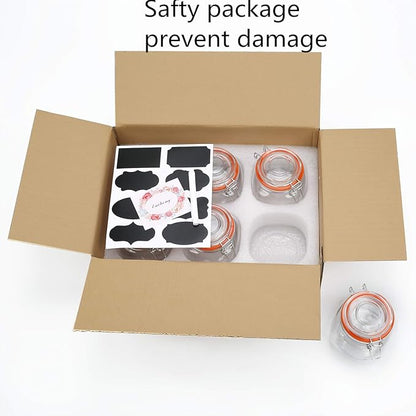 25 oz Glass Jars With Airtight Lids And Leak Proof Rubber Gasket, Wide Mouth - Image 8