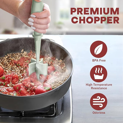2Pcs Meat Chopper, Hamburger Grinder, Premium Heat Resistant Smasher - Image 5