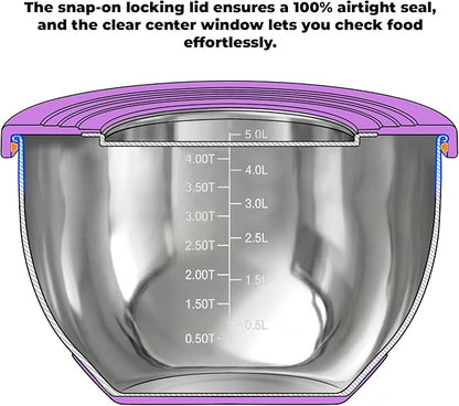 KITEISCAT Stainless Steel Mixing Bowls - Image 4
