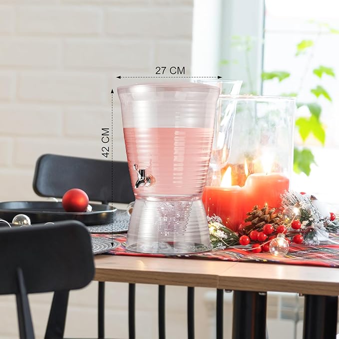Tioncy 5 Pcs Acrylic Beverage Dispenser - Image 2