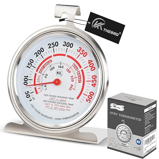 CloudHand Oven Thermometer for Gas/Electric Oven, Oven Temperature Gauge by CloudHand