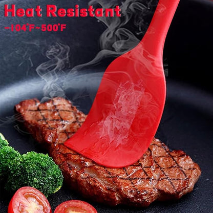 8 Pieces Silicone Spatulas, 8.3 inch Small Spatulas Non-stick Heat-Resistant - Image 6