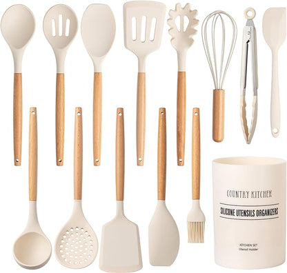 Country Kitchen Non Stick Silicone Utensil Set by CountryKitchen