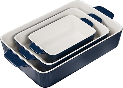 Kook Casserole Dish, Ceramic Baking Dish, Large Lasagna Pan Deep - Image 2