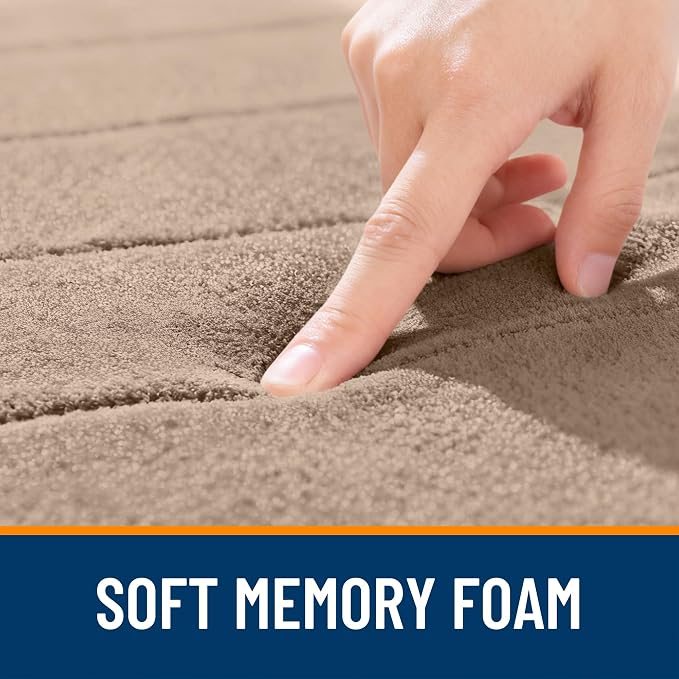 OLANLY Memory Foam Long Bathroom Rugs Runner 47x24, Super Soft Absorbent Bath - Image 5