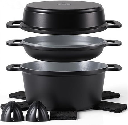 Ammeloo 8-Piece Ceramic Nonstick Cooking Pot Set by Unknown