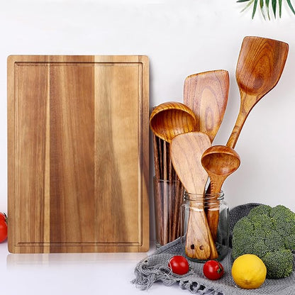 17" Best Solid Acacia Wood Cutting Boards - Image 4