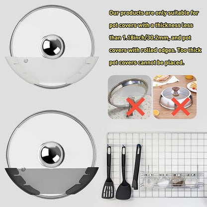 Universal Pot Lid Organizer for Cabinet, Fits 6" to 13.5" - Image 5