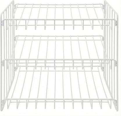 Kitchen Details 3 Tier Can Storage Organizer Rack in White - Image 2