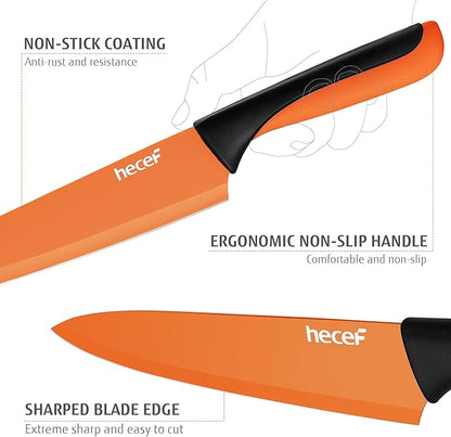 hecef 14 Pieces Kitchen Knife Set - Image 4